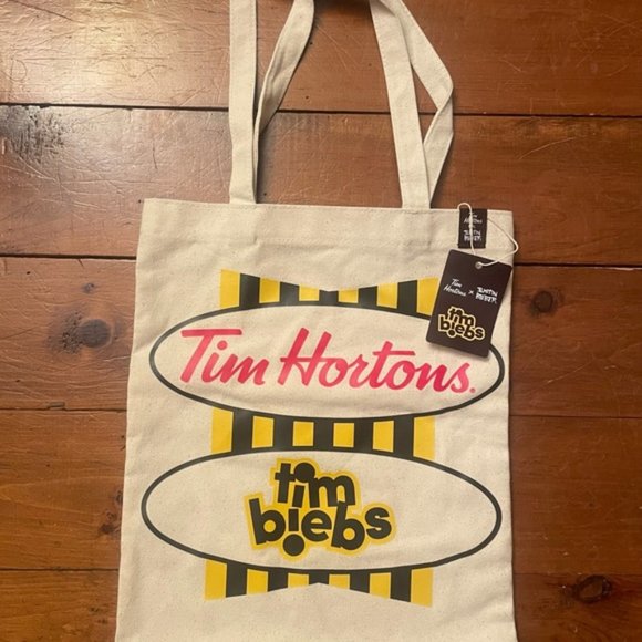 Tim Horton’s x Justin Bieber Tim Biebs Canvas Reusable Shopping Tote Bag - Picture 7 of 9